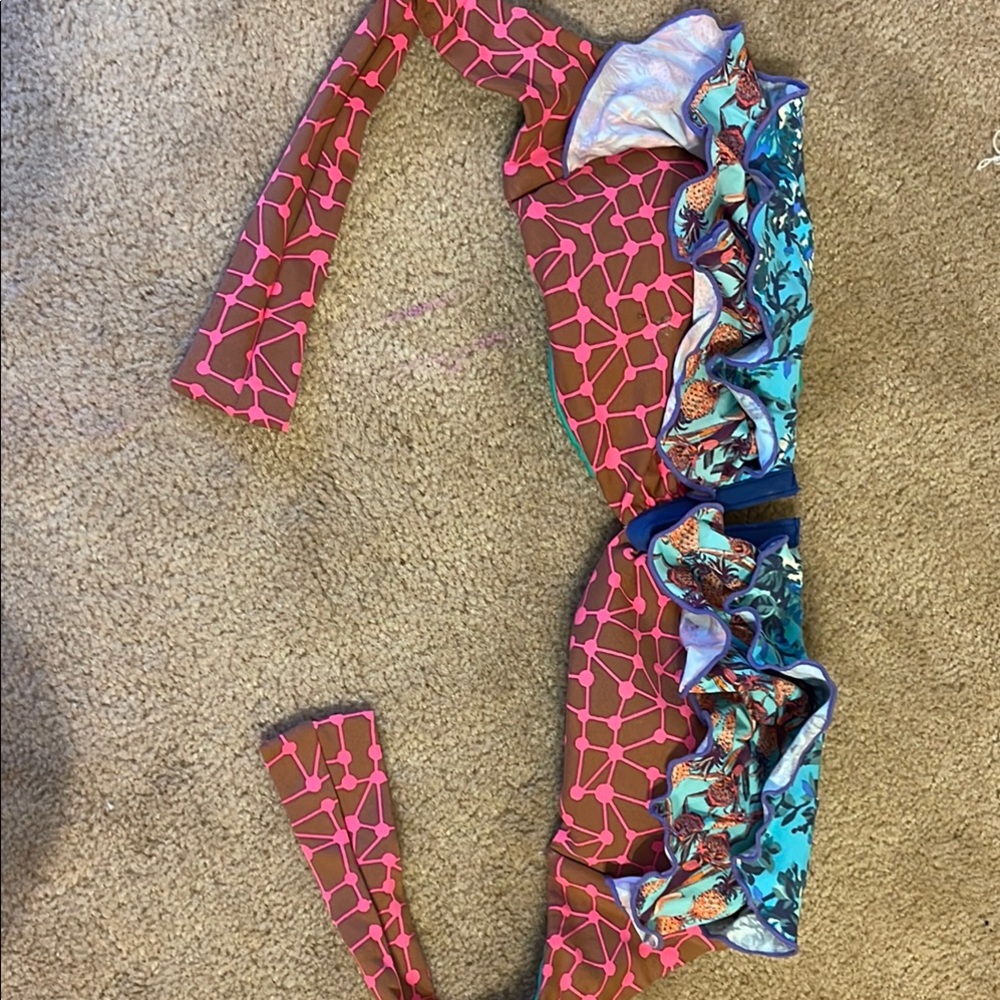 Maaji Pink and Blue Bikini